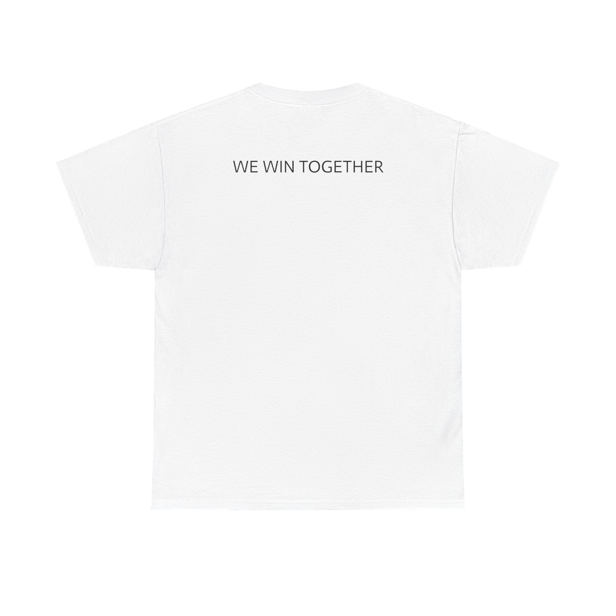 Unisex Heavy Cotton Tee - Colorful Cartoon Surgeon Logo & 'We Win Together' Motivational Graphic Tee