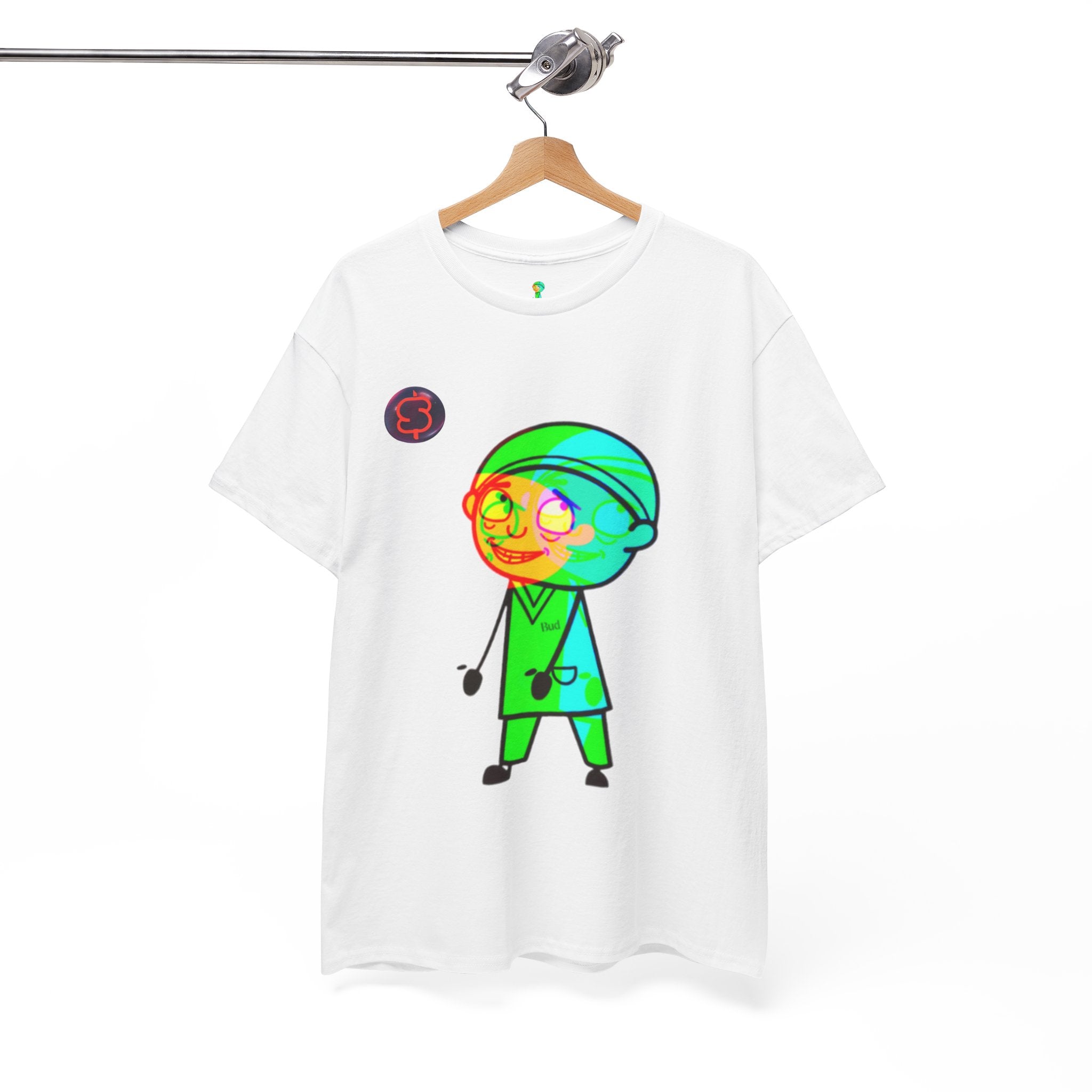 Unisex Heavy Cotton Tee - Colorful Cartoon Surgeon Logo & 'We Win Together' Motivational Graphic Tee